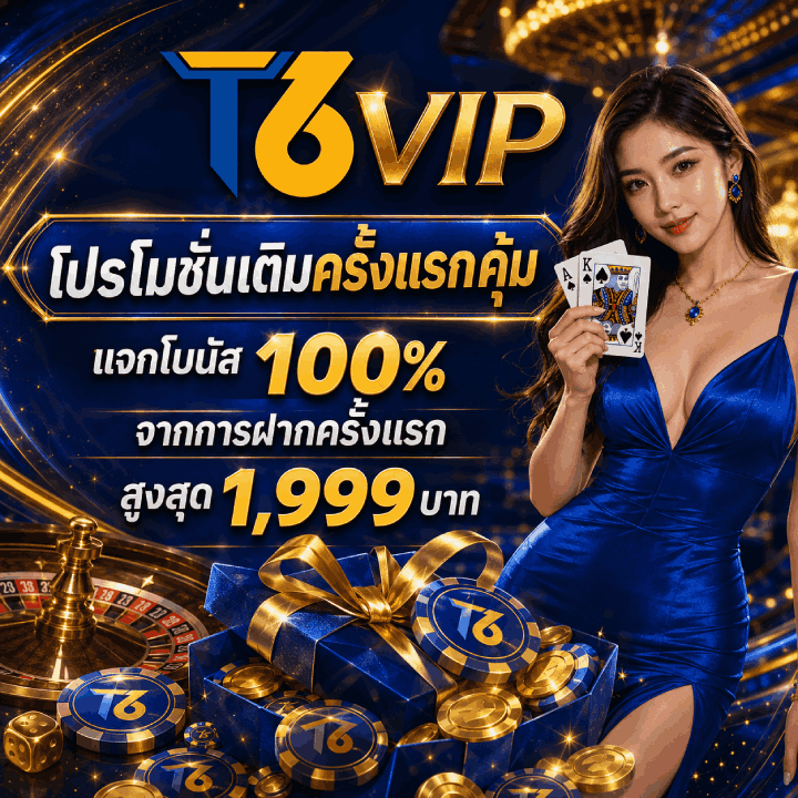 โปรโมชั่นเติมครั้งแรกคุ้ม แจกโบนัส 100%